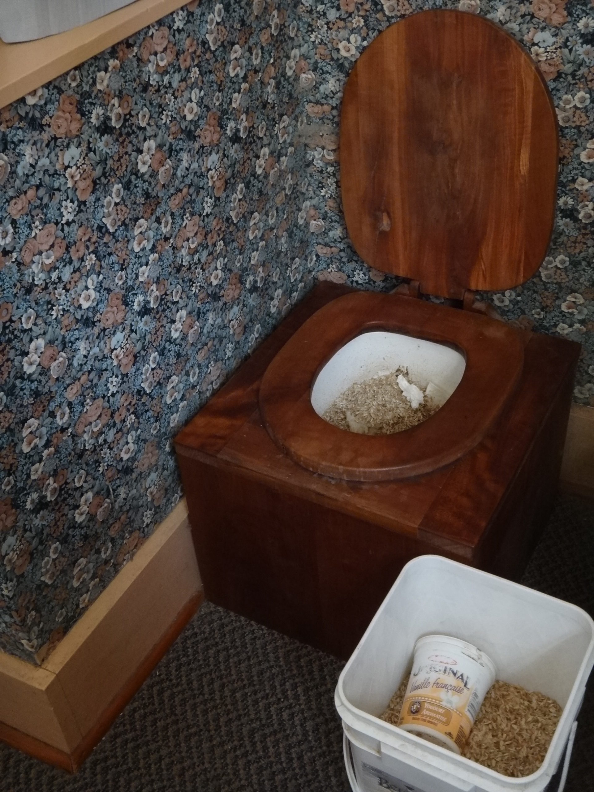 This compost toilet, built by Andre Wiederkehr, allows his family to collect its waste instead of sending it away in the sewage. Photo by Andre Wiederkehr.